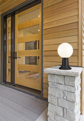 Z-Lite Laurent Black 1 Light Outdoor Column Light at Menards®