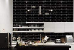 Z-Lite Neutra Matte Black & Polished Nickel 5 Light Chandelier at