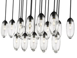 LOF ルミナリー リンデン LOF ルミナリー リンデン Z-Lite Arden Matte Black 17-Light Linear