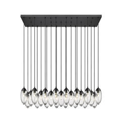 Z-Lite Arden Matte Black 23-Light Linear Chandelier at Menards®