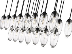 Z-Lite Arden Matte Black 23-Light Linear Chandelier at Menards®