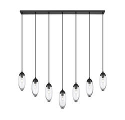Z-Lite Arden Matte Black 7-Light Linear Chandelier at Menards®