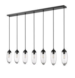 Z-Lite Arden Matte Black 7-Light Linear Chandelier at Menards®