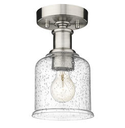 【☆h】 Z-Lite Bryant Brushed Nickel 1 Light Flush Mount Ceiling