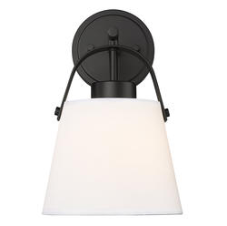 Z-Lite Z-Studio Linen 1-Light Matte Black Indoor Wall Light at Menards®
