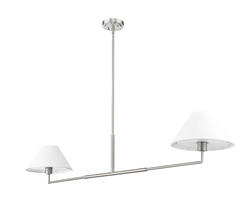Z-Lite Leila Brushed Nickel 2-Light Chandelier at Menards®