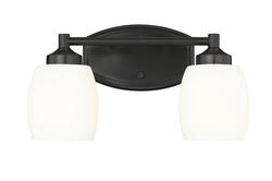 Z-Lite Kendrick Matte Black 2-Light Vanity Light at Menards®