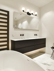 Z-Lite Kendrick Matte Black 4-Light Vanity Light at Menards®