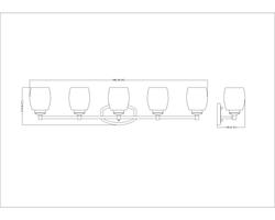 Z-Lite Kendrick Brushed Nickel 5-Light Vanity Light at Menards®