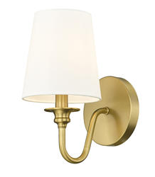 Z-Lite Gianna 1-Light Modern Gold Indoor Wall Light at Menards®
