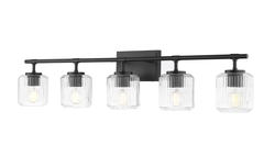 TES LIGHTING Lunetta 5個セット Z-Lite Landon Matte Black 5-Light Vanity Light at Menards®