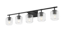 Z-Lite Landon Matte Black 5-Light Vanity Light at Menards®
