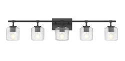 Z-Lite Landon Matte Black 5-Light Vanity Light at Menards®