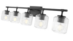 Z-Lite Landon Matte Black 5-Light Vanity Light at Menards®