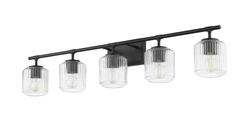 Z-Lite Landon Matte Black 5-Light Vanity Light at Menards®