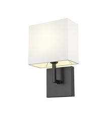 Z-Lite Saxon Matte Black 1 Light Wall Sconce at Menards®
