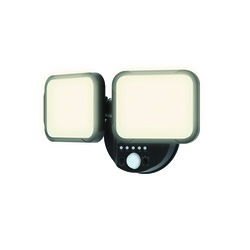 48PCS Mini Floodlights ユーザーマニュアル付き Patriot Lighting® Matte Black Dual-Head Motion Sensor Outdoor