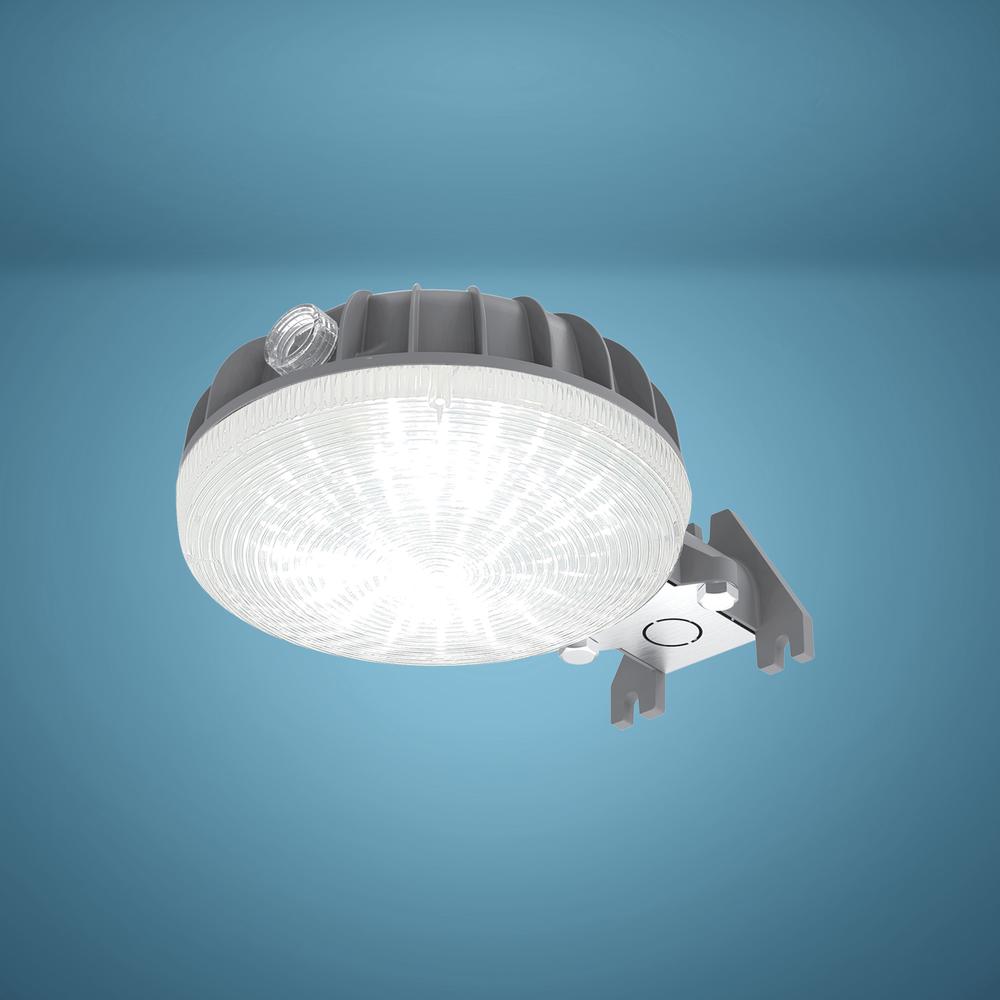 Patriot Lighting® Gray LED Dusk-to-Dawn Outdoor Security Area