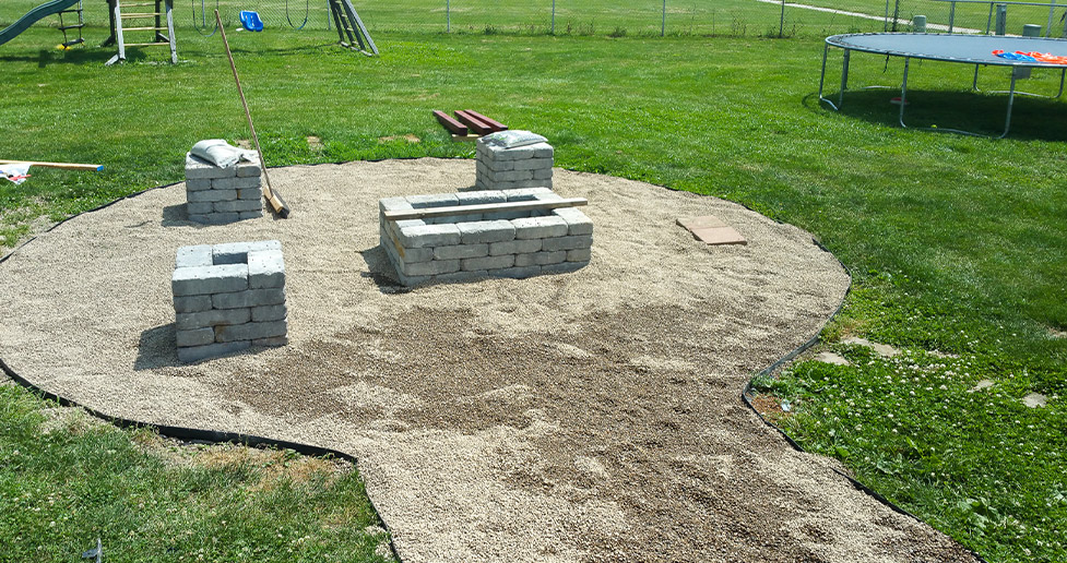 Fire Pit & Planters - Project by Chad at Menards®