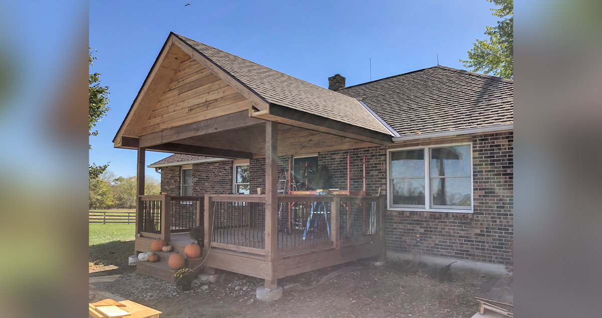 Homey Covered Porch Project by Will at Menards®