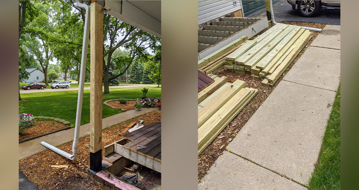 UltraDeck® Front Porch Project by Josh at Menards®