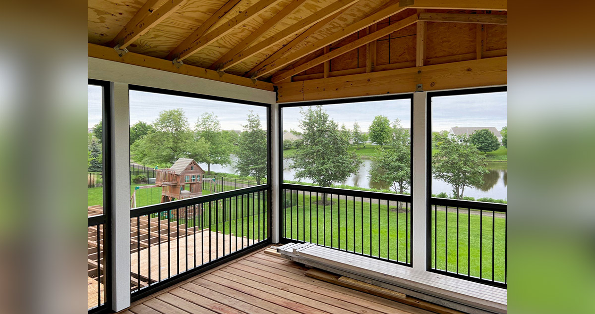 ScreenedIn Porch & Pergola Project by Michael at Menards®