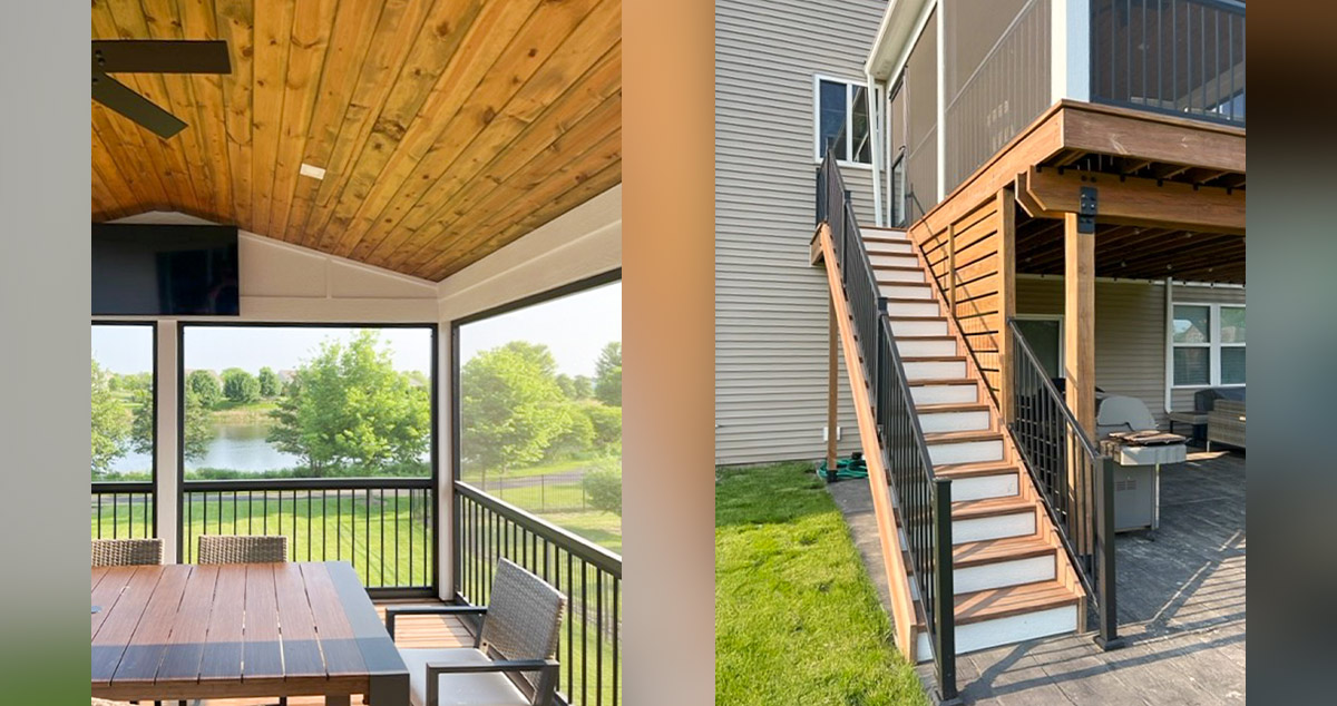 Screened-In Porch & Pergola - Project by Michael at Menards®