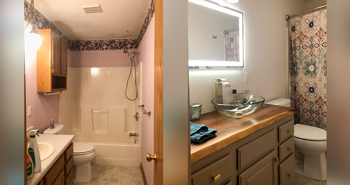 Does Menards Do Bathroom Remodeling Dramatic Bathroom Remodel - Project by Kim at Menards®