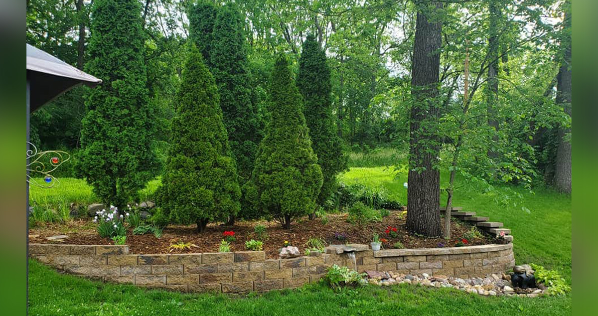 Retaining Wall with Pond Project by Viet at Menards®