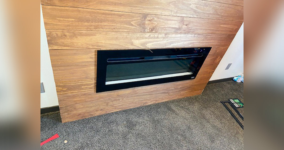 Living Room Fireplace Wall Project by Kelly at Menards®