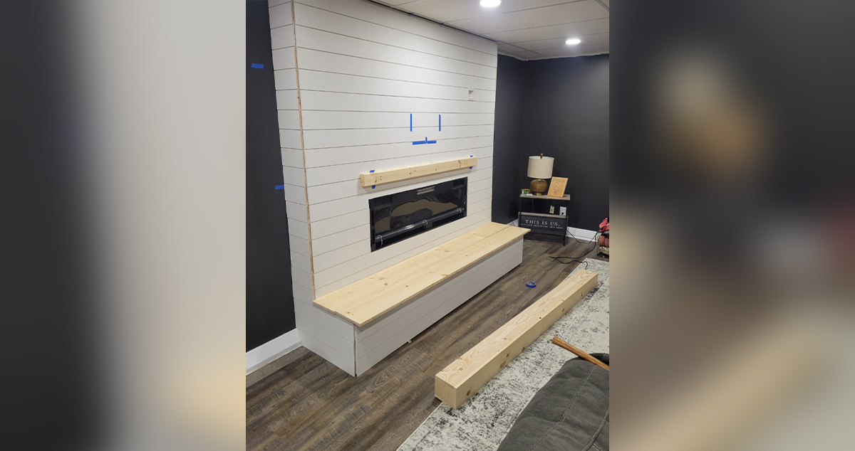 Farmhouse-Style Fireplace - Project by Casey at Menards®