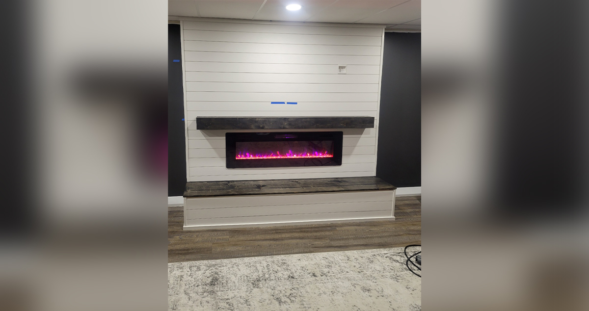 Farmhouse-Style Fireplace - Project by Casey at Menards®