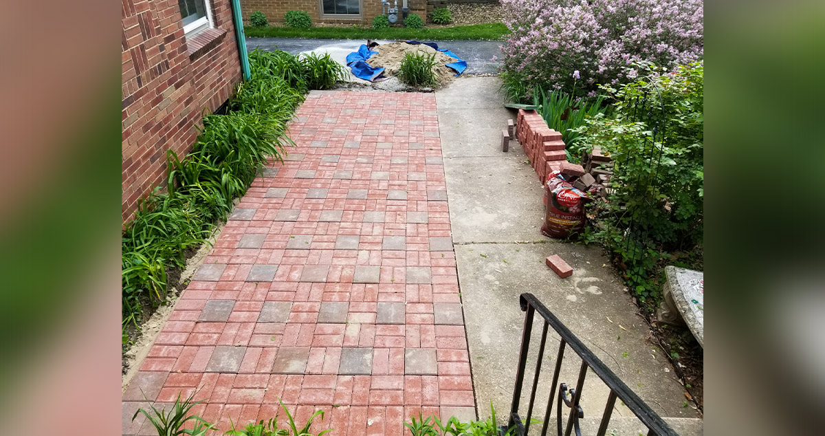 Paver Patio with Raised Flower Bed Project by Bill at Menards®