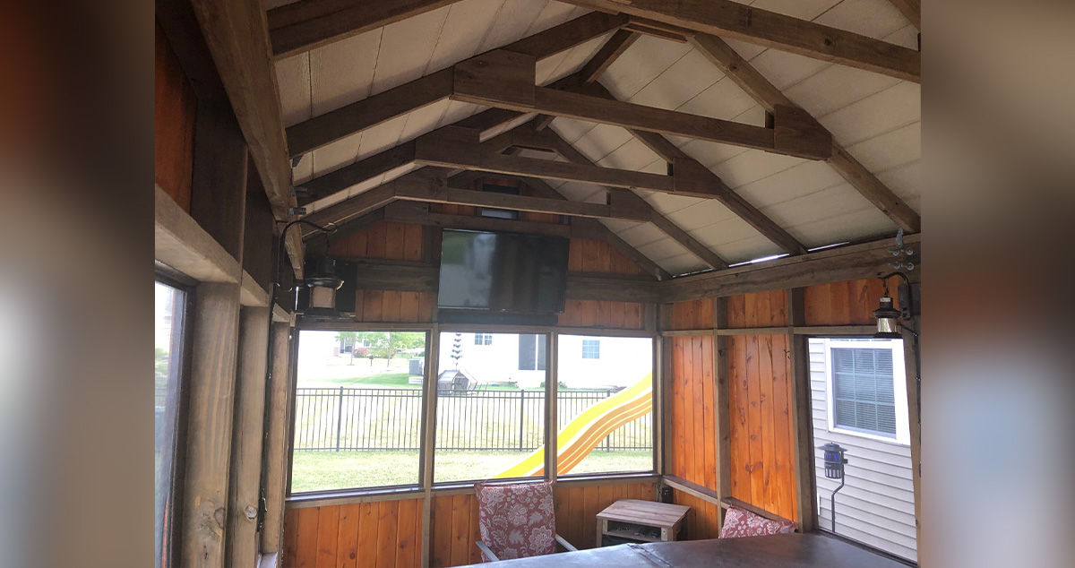 Screen House Hot Tub Enclosure Project by Gary at Menards®