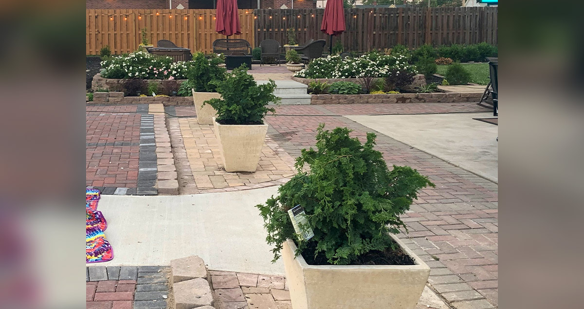 Patio & Basketball Court Project by Corrie at Menards®