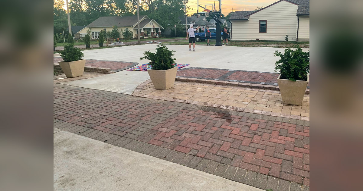 Patio & Basketball Court Project by Corrie at Menards®