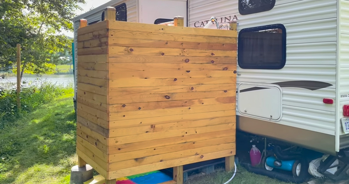 Outdoor RV Shower - Project by Soren at Menards®