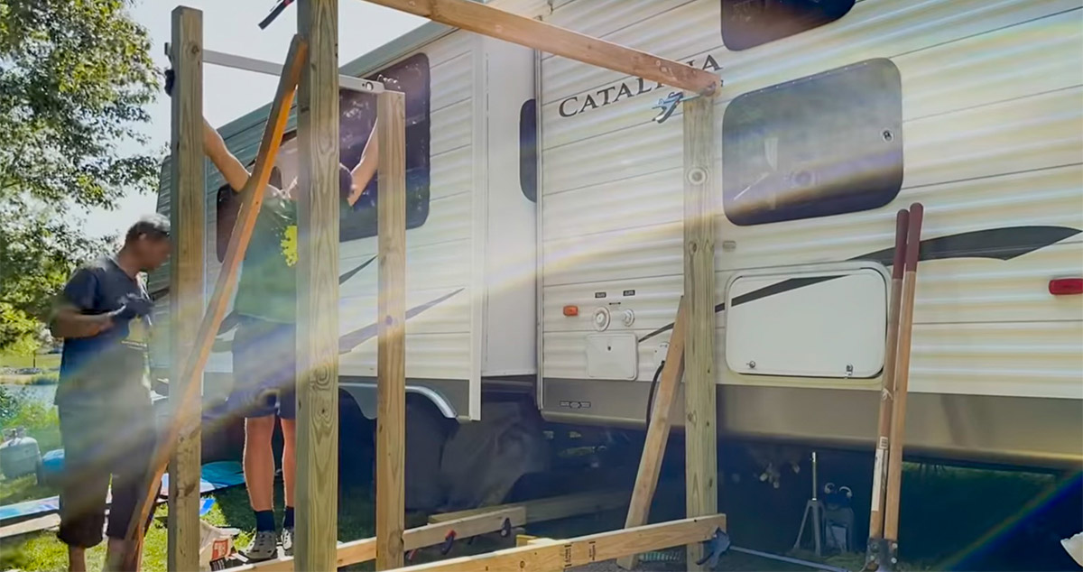 Outdoor RV Shower Project by Soren at Menards®