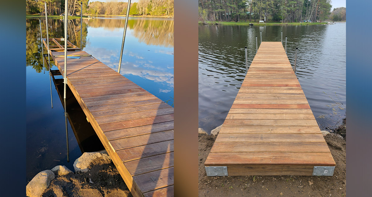 CedarTone Dock Project by Heather at Menards®