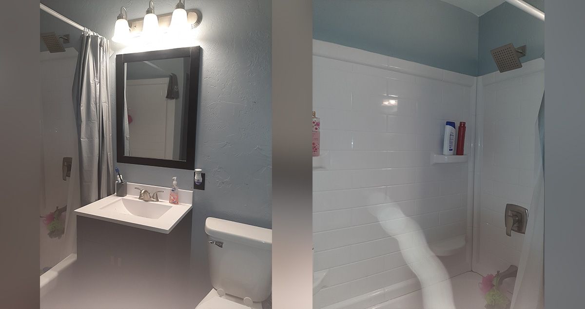 Blue Bathroom Remodel - Project by Erin at Menards®