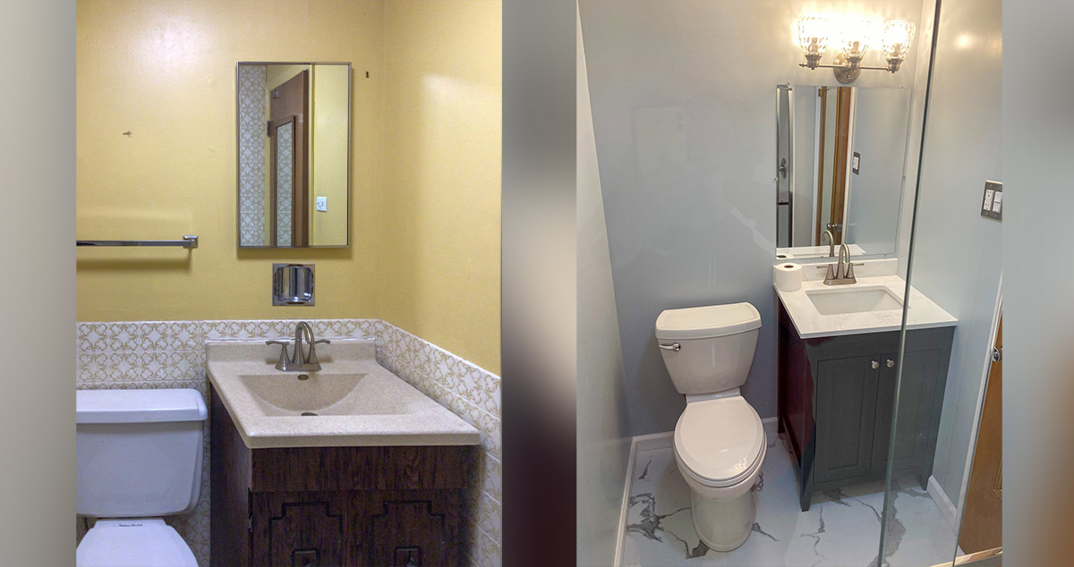 Does Menards Do Bathroom Remodeling Small Bath Remodel - Project by Nancy at Menards®