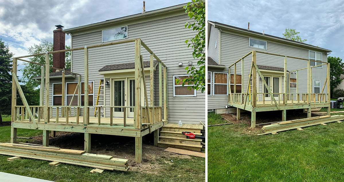 New ScreenedIn Porch Project by David at Menards®