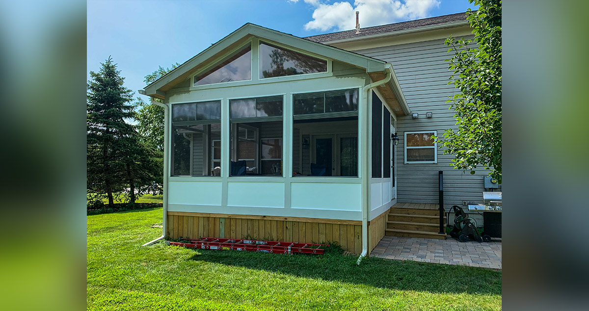 New ScreenedIn Porch Project by David at Menards®