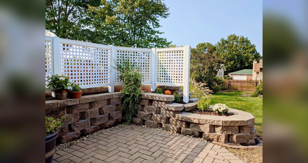 Retaining Wall with Privacy Screen Planter Project by Chase at Menards®