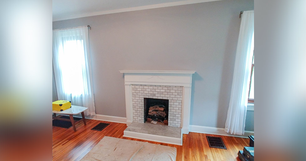 Mantel & BuiltIn Shelves Project by at Menards®