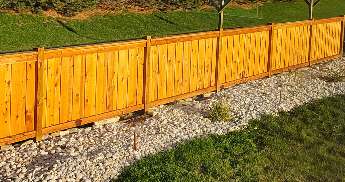 Board on Board Cedar Fence - Project by Brad at Menards®