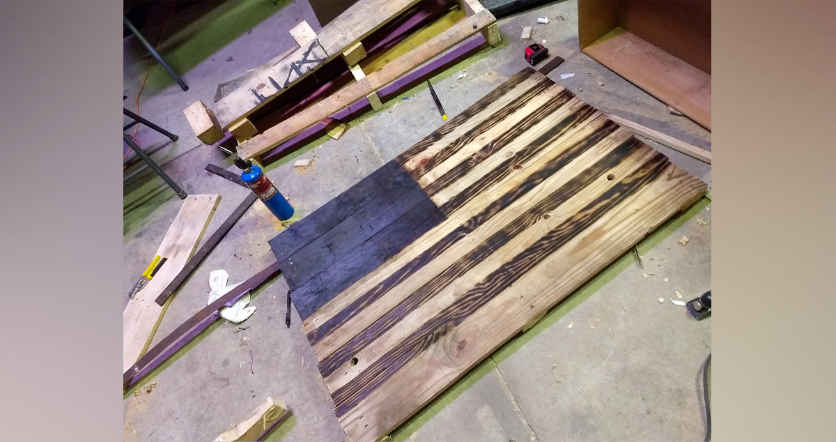 Pallet American Flag Project by Thomas at Menards®