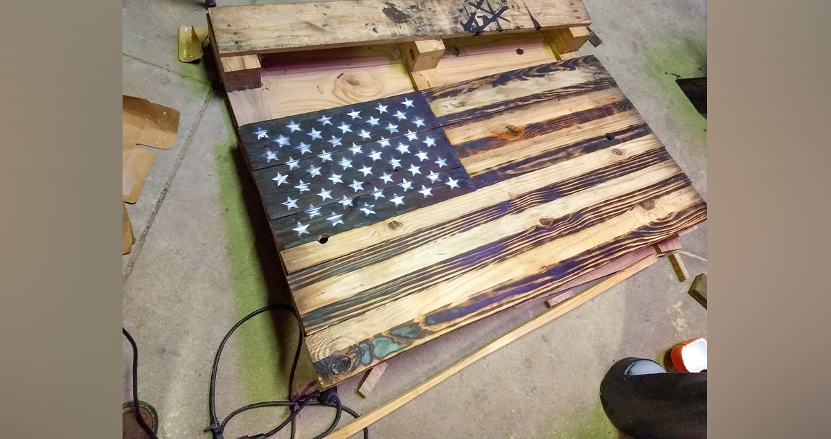 Pallet American Flag Project by Thomas at Menards®