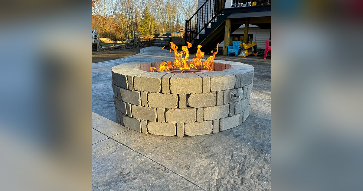 Albany Outdoor Natural Gas Fire Pit - Project by Derek at Menards®