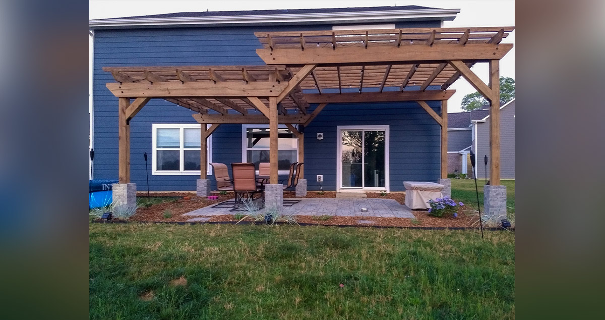 Two-Tier Pergola - Project by Micah at Menards®